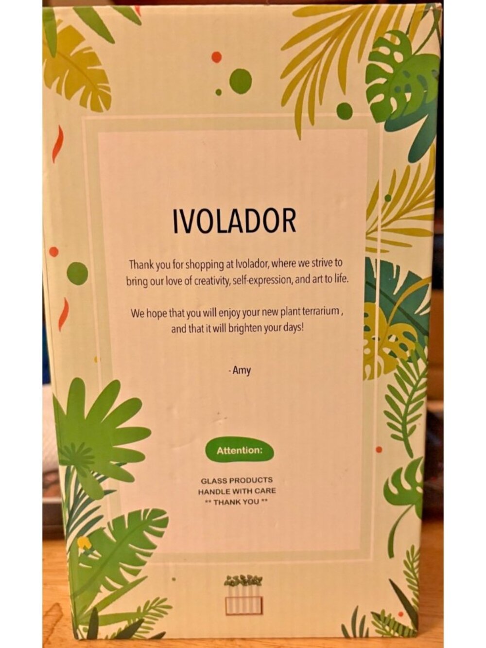 Ivolador Wall Hanging Plant Terrarium With Wooden Frame Glass Tubes Houseplants - Picture 4 of 7